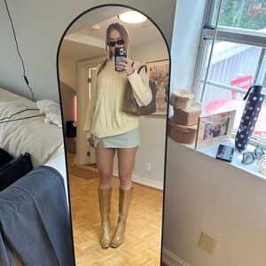 Cozy Butter Yellow Cable Knit Sweater